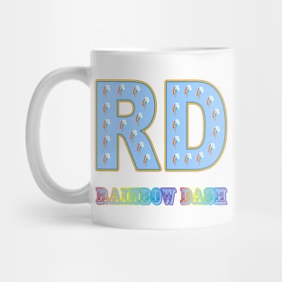 My little Pony - Rainbow Dash Initials Mug